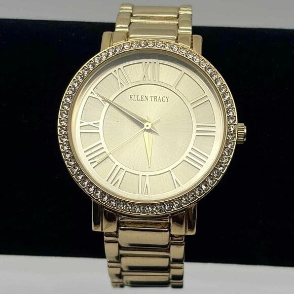 Gold Ellen Tracy Watch - Picture 2 of 3